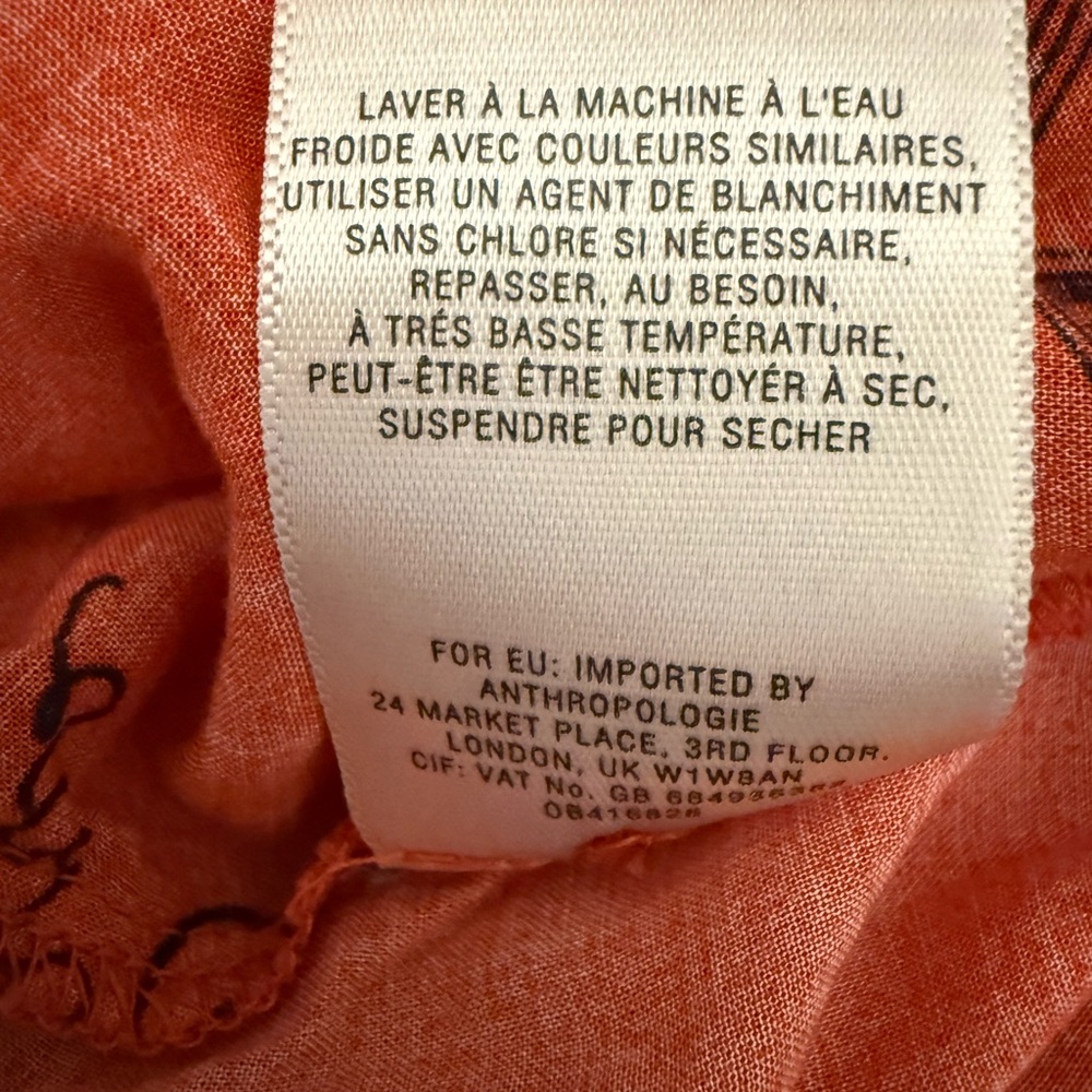 Maeve top from Anthropologie size 8 (M) Paris Hearts - Picture 4 of 4